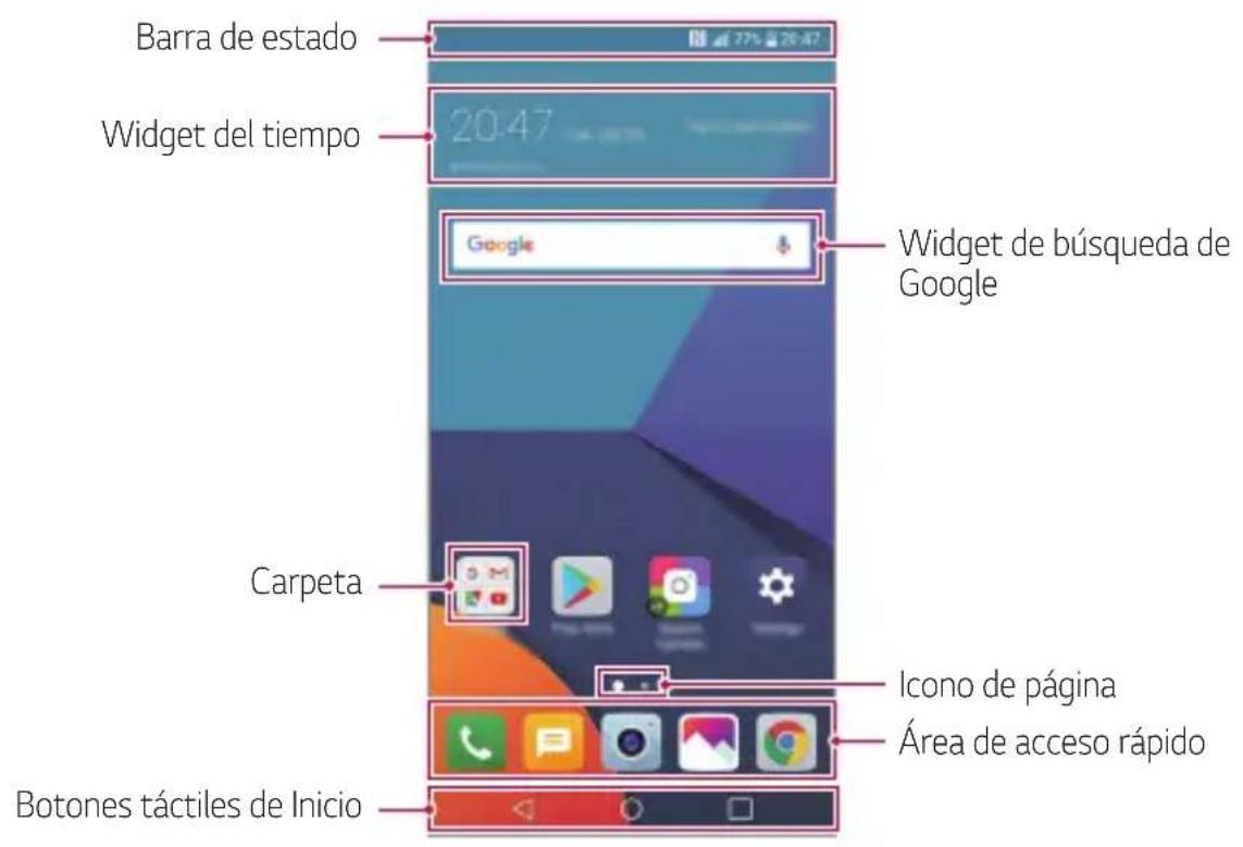 LG H870 - Diseño de la pantalla de inicio - 1