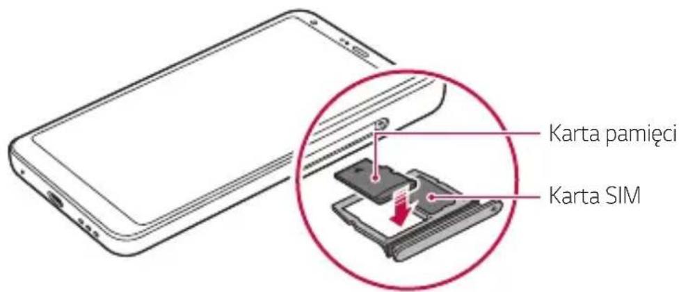 LG H870 - Wkładanie karty pamięci - 1