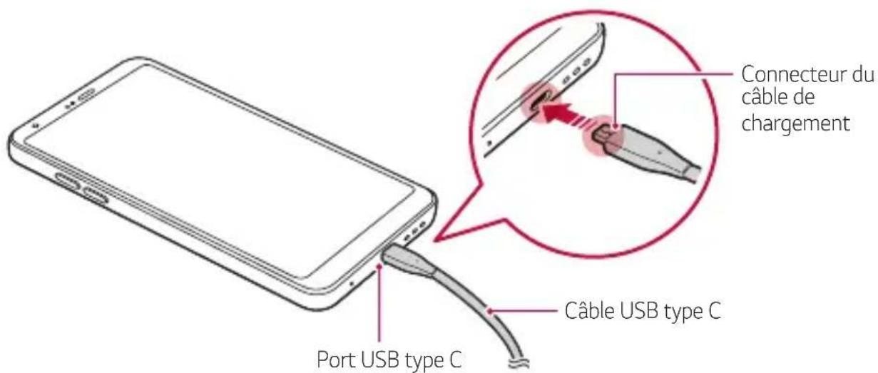 LG H870 - Chargement de la batterie - 1