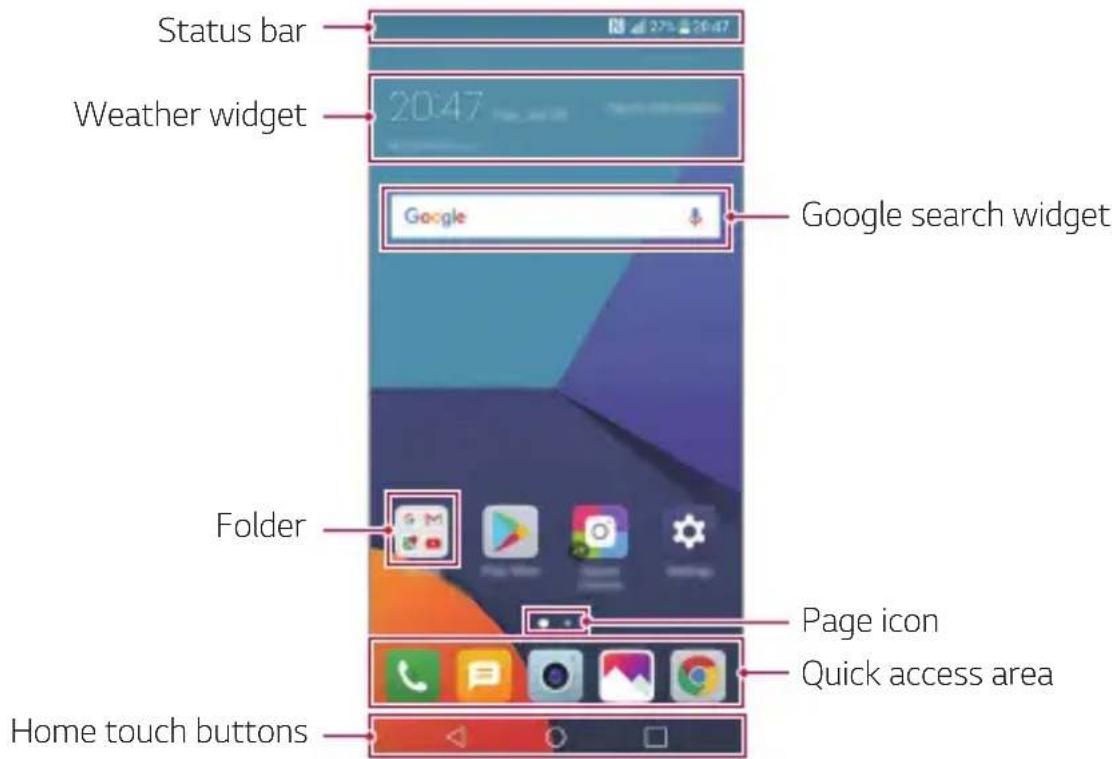 LG H870 - Home screen layout - 1