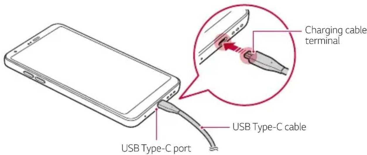 LG H870 - Charging the battery - 1