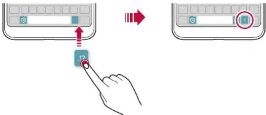 LG H870 - Changing the QWERTY keyboard layout - 1