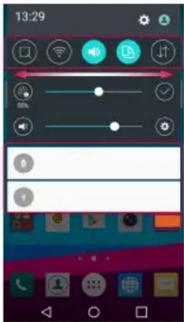 LG H815 - Apertura dell'area delle notifiche - 1