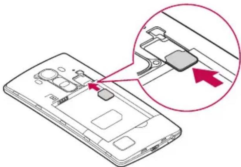 LG H815 - Installing the SIM or USIM card and battery - 2