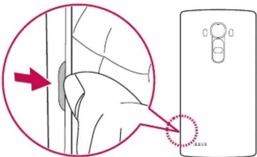 LG H815 - Installazione della scheda SIM o USIM e della batteria - 1
