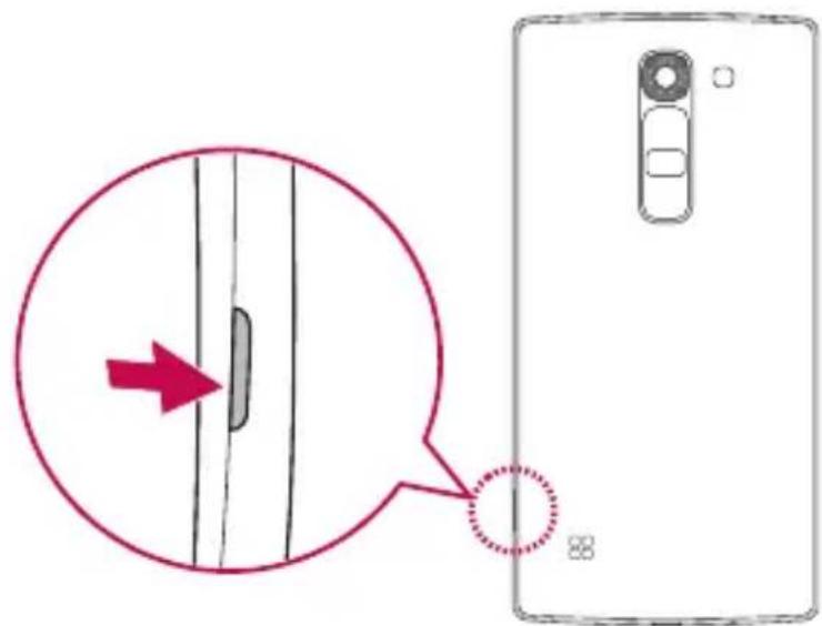 LG H500F - Vstavljanje kartice SIM ali USIM in baterije - 1
