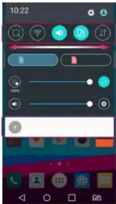 LG H818P - Opening the notifications panel - 1
