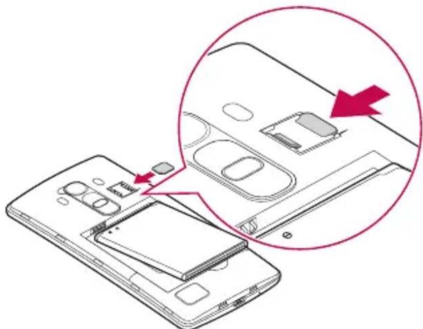 LG H735 - Installazione della sched a SIM o USIM e della batteria - 2