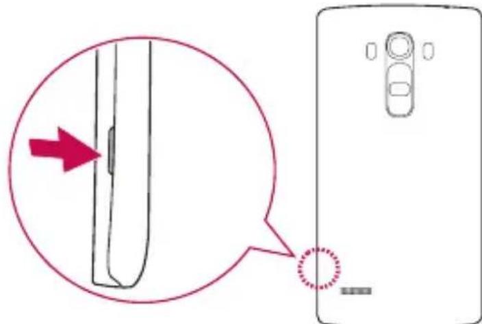LG H735 - Einsetzen von SIM- oder USIM-Karte und Akku - 1