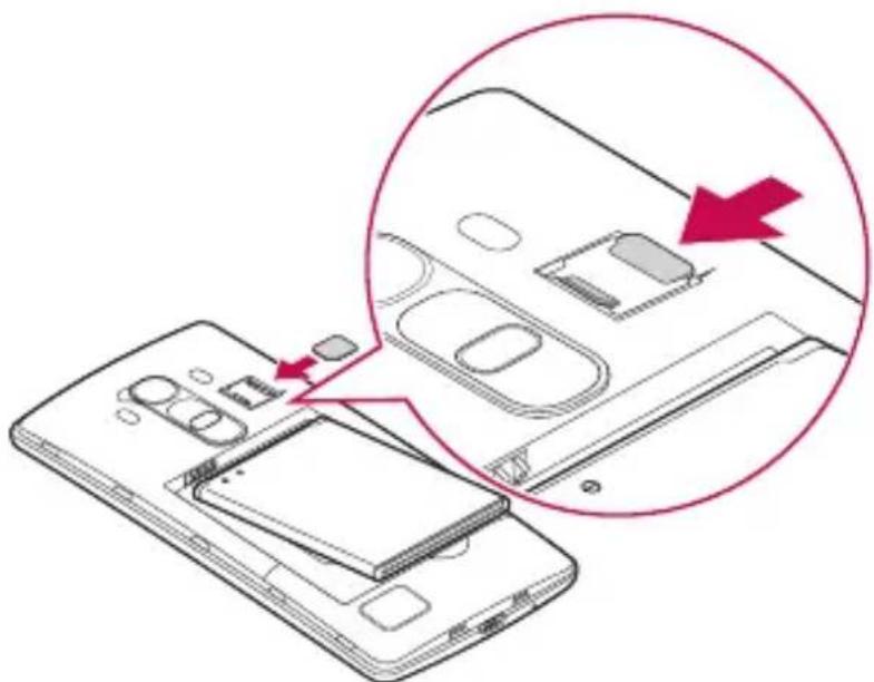 LG H735 - Installation de la carte SIM ou USIM et de la batterie - 2
