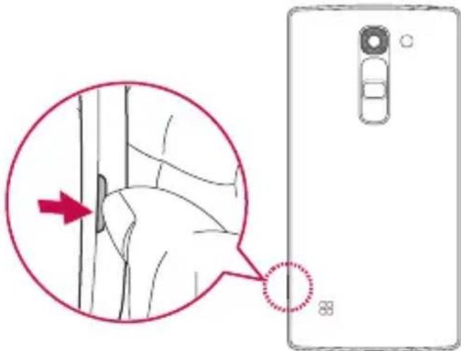 LG H440N - Installing the SIM or USIM card and battery - 1