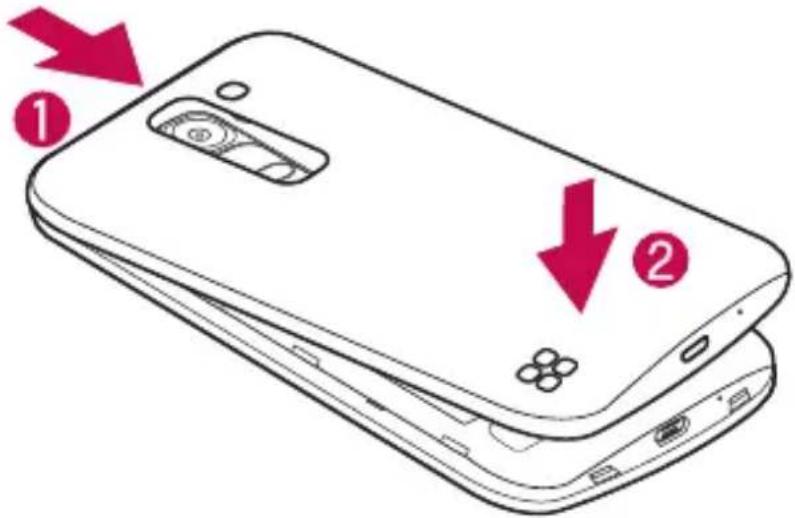 LG H440N - Installation de la carte SIM ou USIM et de la batterie - 4