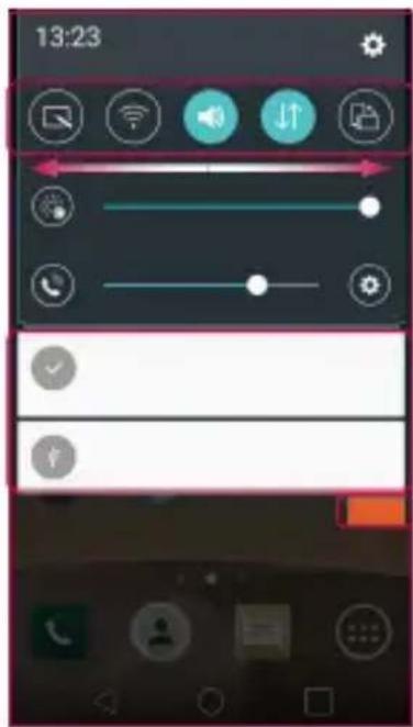 LG H440N - Apertura dell'area delle notifiche - 1
