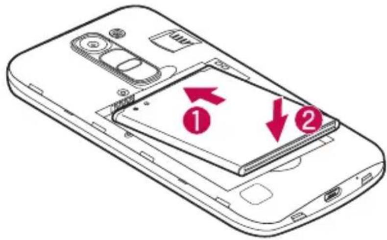 LG H440N - Installazione della scheda SIM o USIM e della batteria - 3
