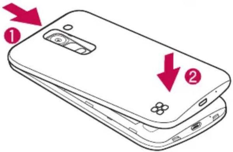 LG H420 - Vstavljanje kartice SIM ali USIM in baterije - 4