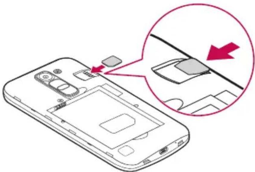 LG H420 - Installazione della scheda SIM o USIM e della batteria - 2
