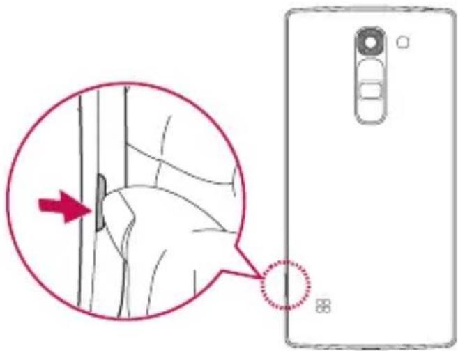 LG H420 - Installation de la carte SIM ou USIM et de la batterie - 1