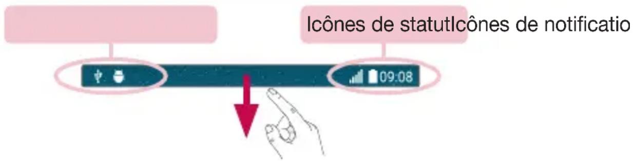LG H420 - Volet Notifications - 1