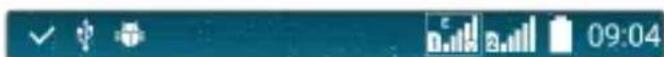 LG H502Y - Indicator icons on the Status Bar - 1