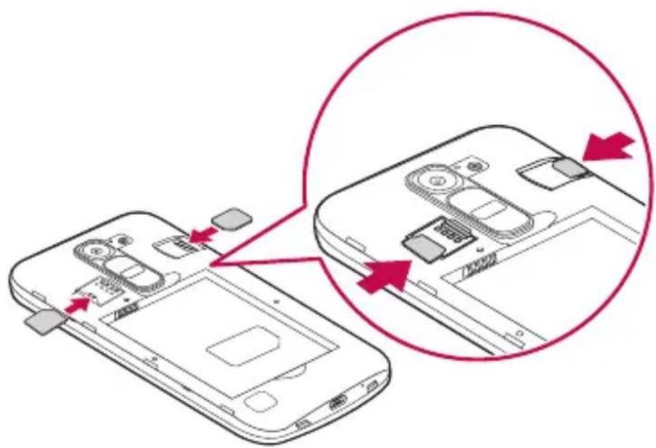 LG H502Y - Installation de la carte SIM ou USIM et de la batterie - 2