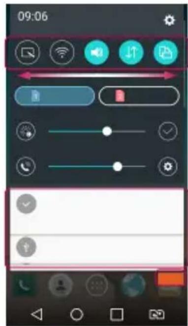 LG H502Y - Öffnen des Benachrichtigungs-Plans - 1
