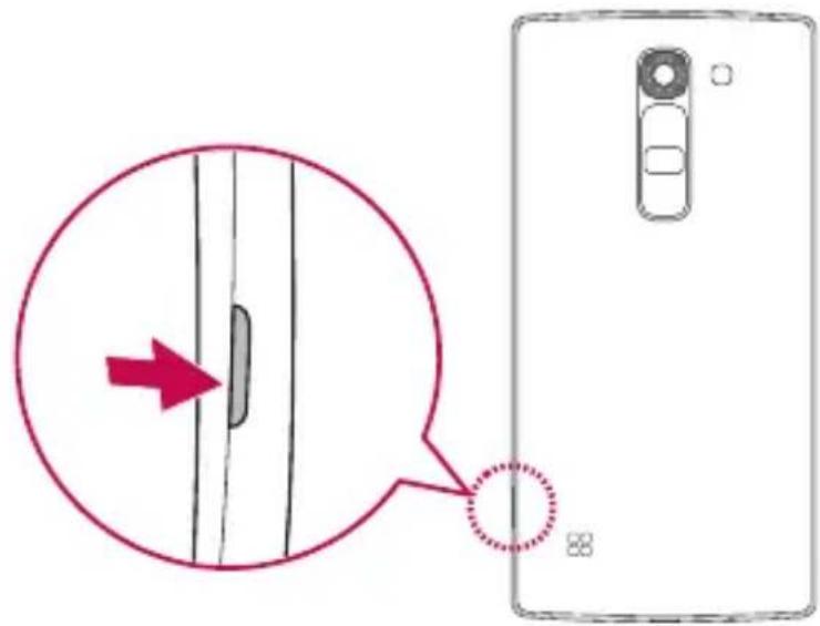 LG H502Y - Einsetzen von SIM- oder USIM-Karte und Akku - 1