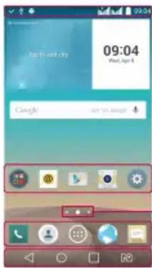 LG H502Y - Home screen - 1