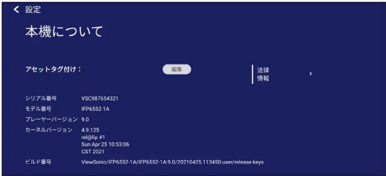 VIEWSONIC IFP65521A - 本機について - 1