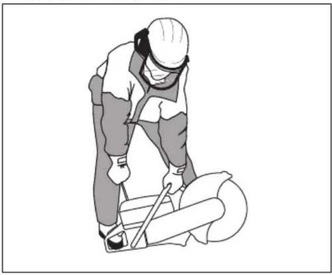 HUSQVARNA K 770 Rescue - So starten Sie das Gerät bei kaltem Motor - 7