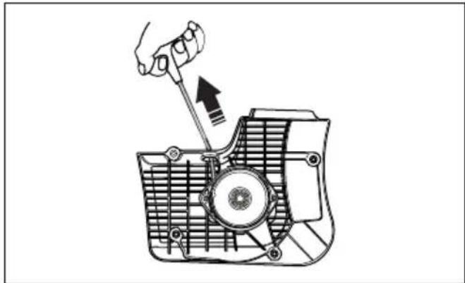 HUSQVARNA K 770 Rescue - To replace a damaged starter rope - 1