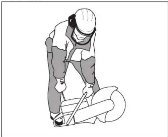HUSQVARNA K 770 Rescue - Het product starten met een koude motor - 7