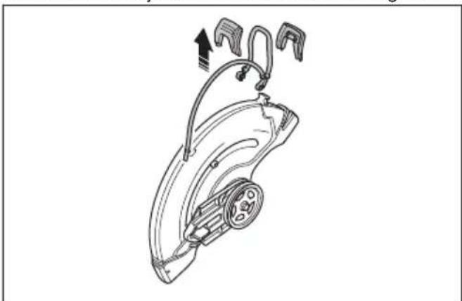 HUSQVARNA K 770 Rescue - To reverse the cutting head (K 770, K 770 OilGuard, K 770 Rescue) - 6