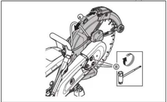 HUSQVARNA K 770 Rescue - So stellen Sie die Spannung des Treibriemens ein - 2