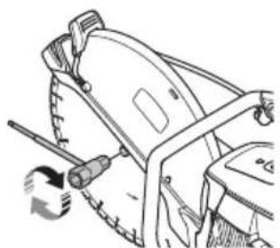 HUSQVARNA K 770 Rescue - To install the cutting blade - 6