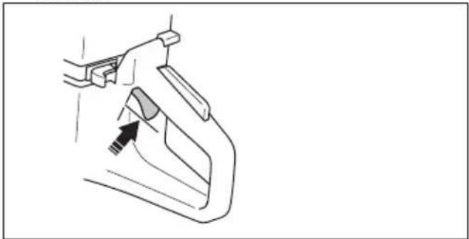HUSQVARNA K 770 Rescue - To do a check of the throttle trigger lockout - 1