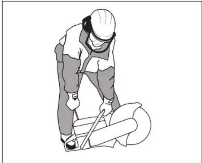 HUSQVARNA K 770 Rescue - So starten Sie das Gerät bei warmem Motor - 7