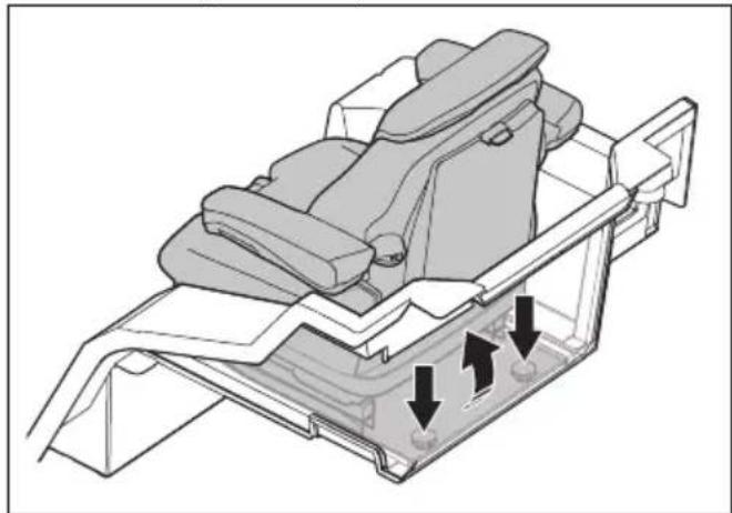 HUSQVARNA P 520DX - Nagibanje sedeža naprej (P 525DX Cabin) - 1