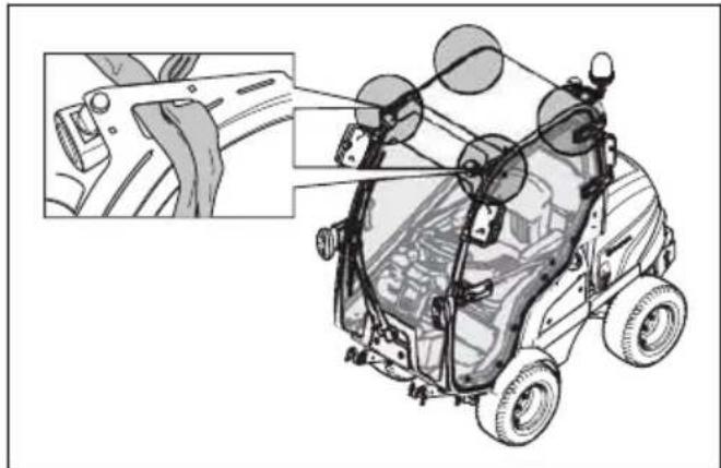 HUSQVARNA P 520DX - So entfernen und installieren Sie die Kabine - 8