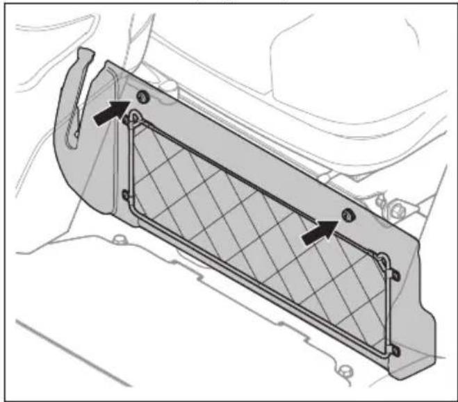 HUSQVARNA P 520DX - Retrait de la plaque de protection - 1