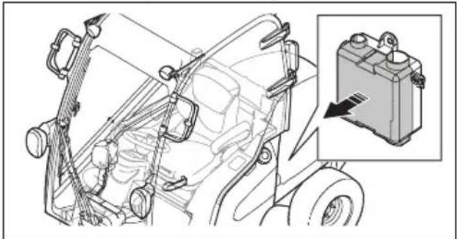 HUSQVARNA P 520DX - Zamenjava varovalke - 2