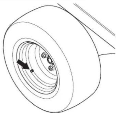HUSQVARNA P 520DX - Pression des pneus - 1