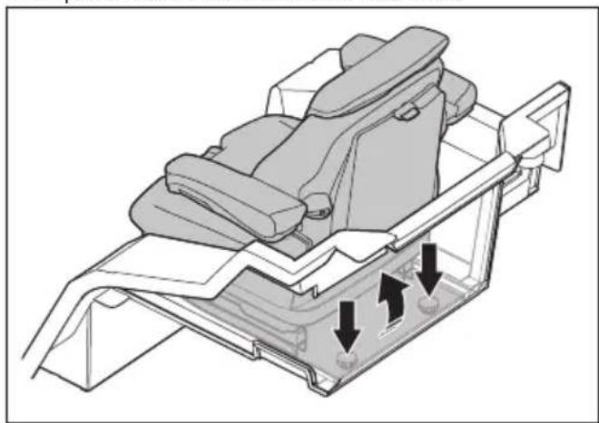 HUSQVARNA P 520DX - Pour incliner le siège vers l'avant (P 525DX Cabin) - 1
