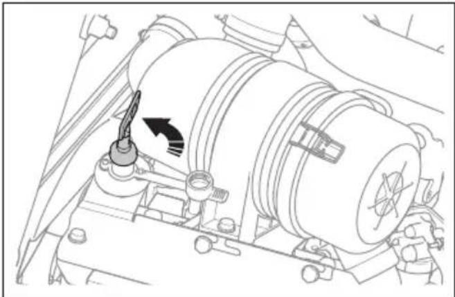 HUSQVARNA P 520DX - So schalten Sie den Motor aus - 4