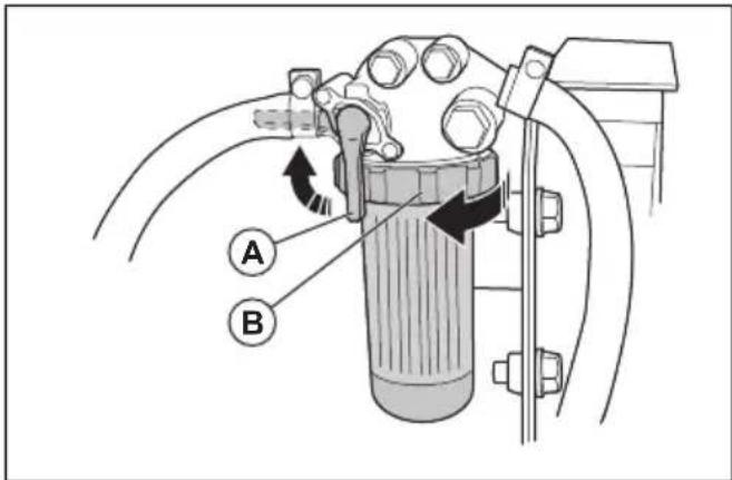 HUSQVARNA P 520DX - So ersetzen Sie den Papierfilter im Hauptfilter - 1