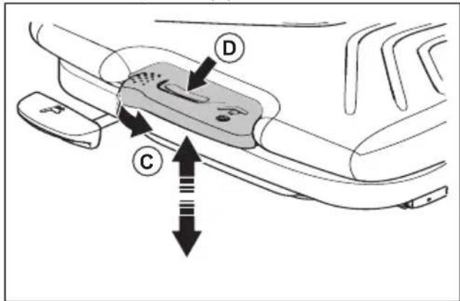 HUSQVARNA P 520DX - Pour régler le siège (accessoire pour P 520DX, P 525DX) - 3