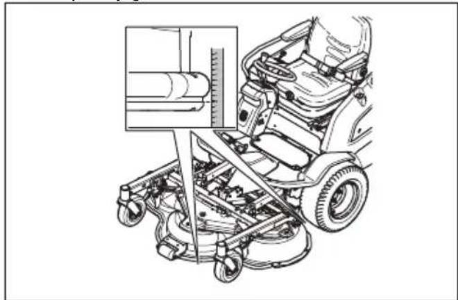 HUSQVARNA P 520DX - Preverjanje vzporednosti kosišča - 1