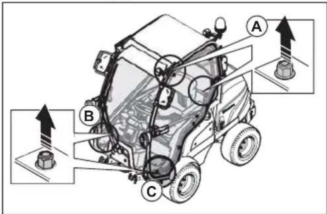 HUSQVARNA P 520DX - So entfernen und installieren Sie die Kabine - 6