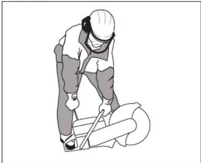 HUSQVARNA K 770 SmartGuard - Het product starten met een koude motor - 7
