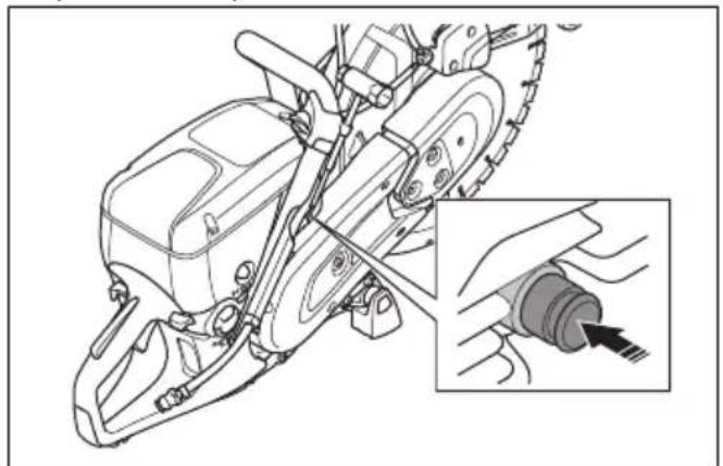 HUSQVARNA K 770 SmartGuard - Démarrage du produit lorsque le moteur est chaud - 4