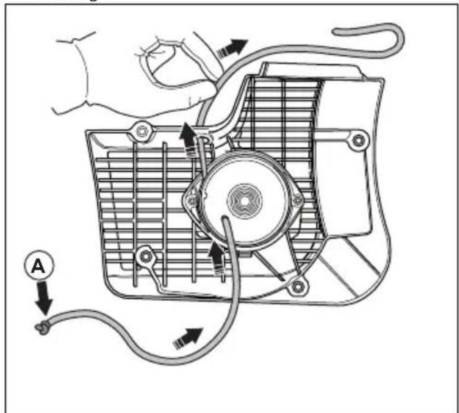 HUSQVARNA K 770 SmartGuard - To replace a damaged starter rope - 5